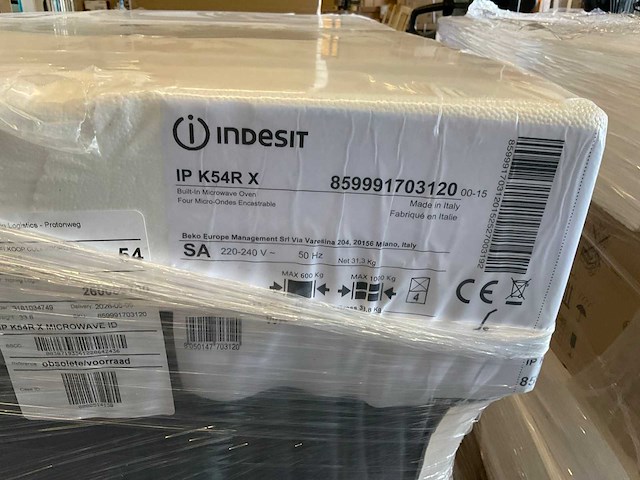 Indesit ipk54rx inbouw combi-magnetron (4x) - afbeelding 4 van  5
