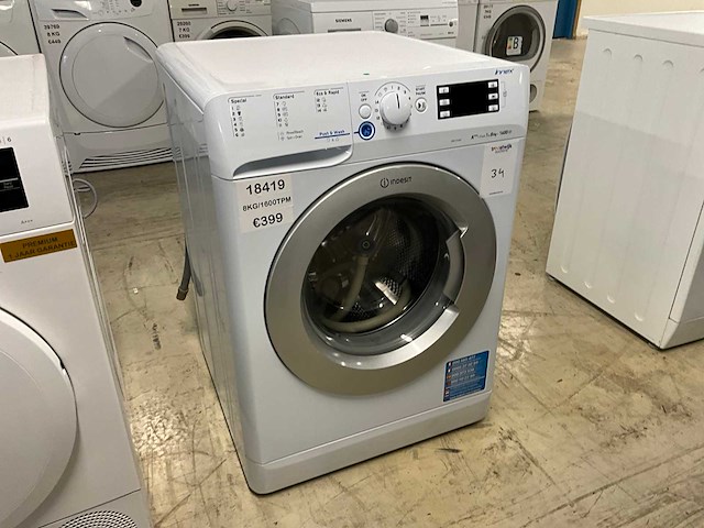Indesit xwe81383x 8kg wasmachine - afbeelding 2 van  4