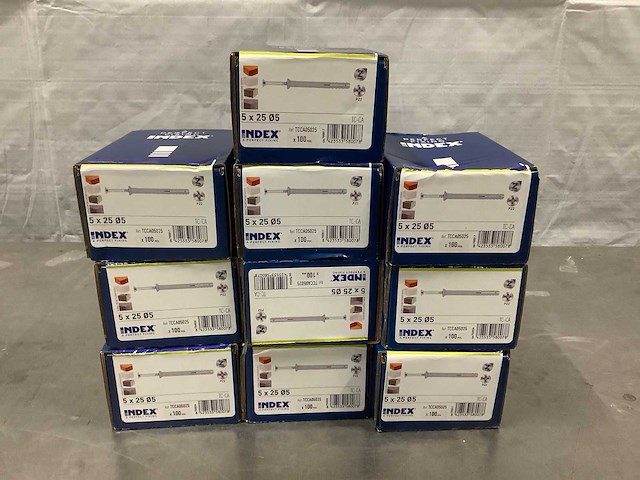 Index 5x25mm slagschroef (1000x) - afbeelding 1 van  2