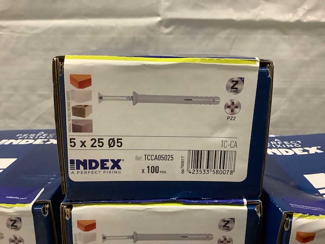 Index 5x25mm slagschroef (1000x) - afbeelding 2 van  2