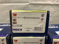 Index 5x25mm slagschroef (1000x) - afbeelding 2 van  2