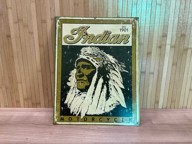 “indian motorcycle” | horeca-/reclamebord - afbeelding 1 van  4