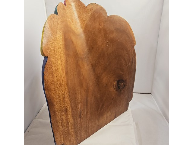 Indianenhoofd - uit massief hout gesneden - ca. 10kg - afbeelding 9 van  9