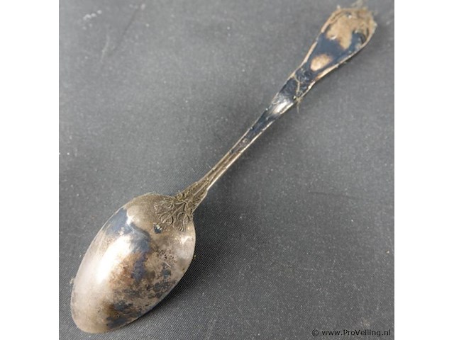 Indisch kerfsnee houten lepelrek met lepeltjes - afbeelding 4 van  5