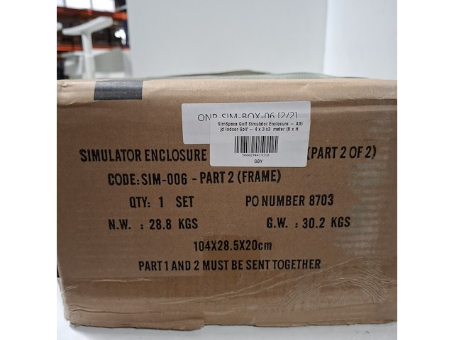 Indoor golf slagkooi simspace golf enclosures, simulator enclosure - afbeelding 4 van  7