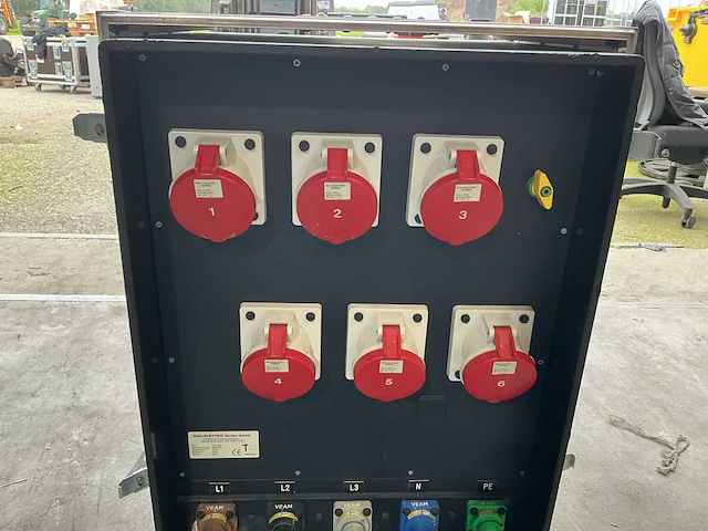 Indu electric 400a powerlock verdeler in flightcase - afbeelding 4 van  5