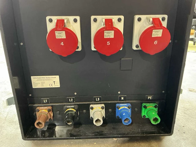 Indu electric 400a powerlock verdeler in flightcase - afbeelding 2 van  5