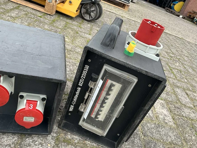 Indu electric 63a stroomverdeler bouwaansluitkast (2x) - afbeelding 3 van  3