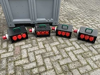 Indu electric 63a verdeler bouwaansluitkast (4x)