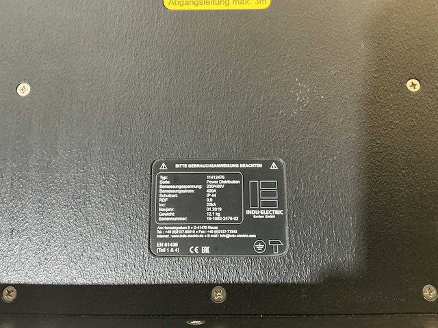 Indu electric powerlock 400a overspanningsbeveiligingsbox - afbeelding 5 van  6