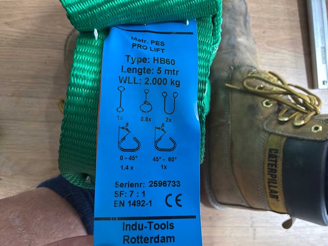 Indu-tools hb60 hijsband 5meter (4x) - afbeelding 3 van  3