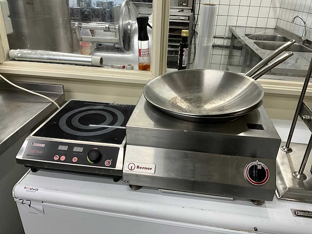 Inductie cooker en wok - afbeelding 1 van  5