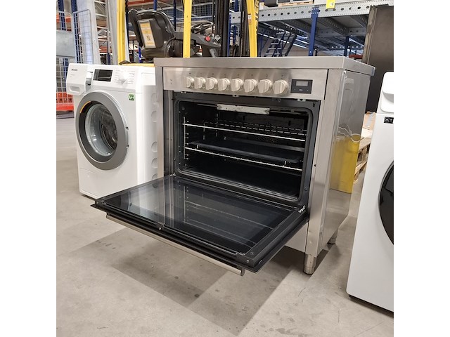 Inductie fornuis 6pits met heteluchtoven, pelgrim, if960rvs, 2023 - afbeelding 2 van  13