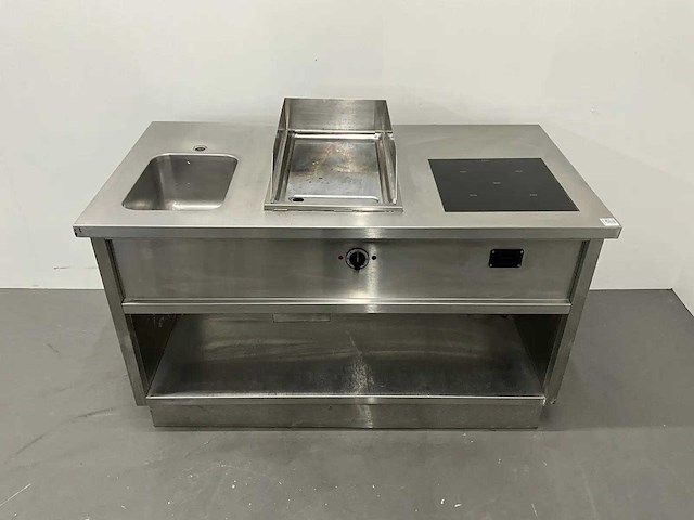 Inductie kook- en baklijn met spoelbak - afbeelding 7 van  16