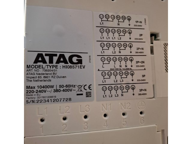 Inductie kookplaat, atag demo, hi08571ev - afbeelding 9 van  10