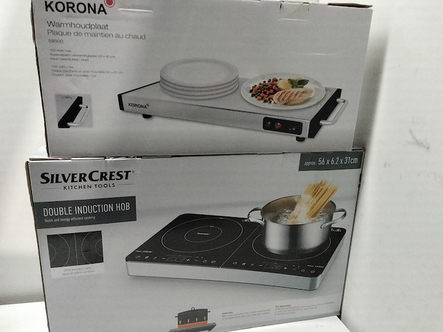 Inductie kookplaat en 1x warmhoudplaat - afbeelding 1 van  3