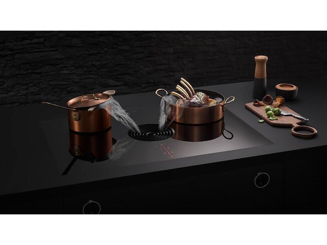 Inductie kookplaat met afzuiging, bora, pura pure, zwart - afbeelding 3 van  5