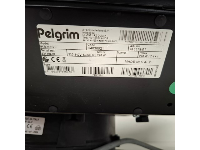 Inductie kookplaat met inwendig afzuiger systeem., pelgrim, ikr3082f, 2026 - afbeelding 10 van  11