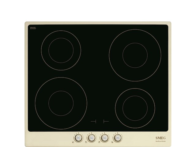 Inductiekookplaat, smeg, cortina si764pom, crème - afbeelding 1 van  2