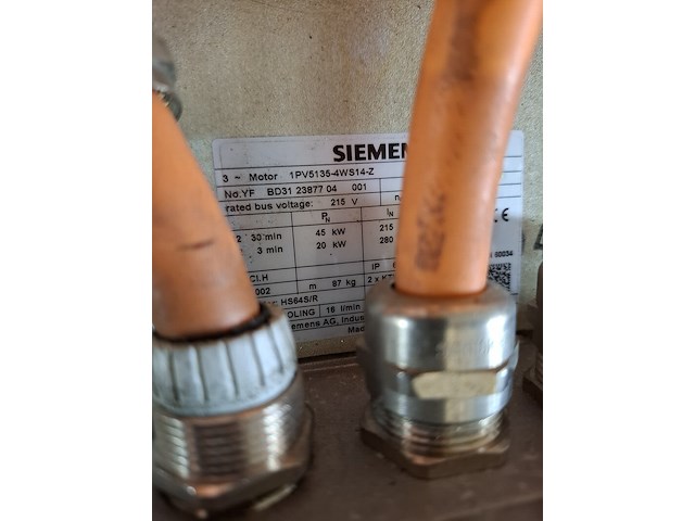 Inductiemotor, siemens, 1pv5135-4ws14-z - afbeelding 4 van  5