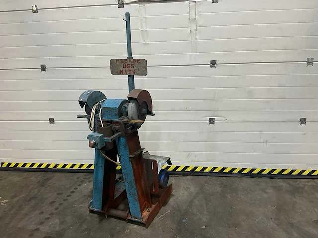 Industrial pillar grinder double slijpsteen - afbeelding 5 van  8