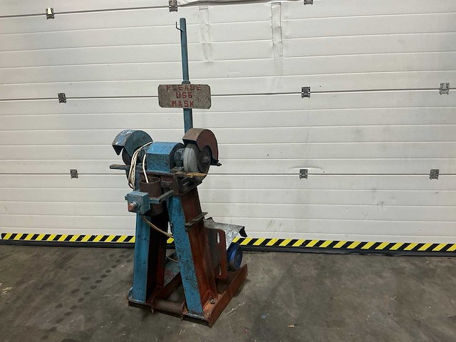 Industrial pillar grinder double slijpsteen - afbeelding 2 van  8
