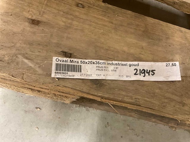 Industrieel gouden bloempotten - afbeelding 3 van  27