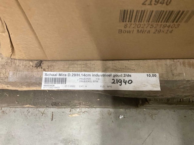 Industrieel gouden bloempotten - afbeelding 6 van  27