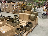 Industrieel gouden bloempotten - afbeelding 9 van  27