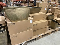 Industrieel gouden bloempotten - afbeelding 25 van  27