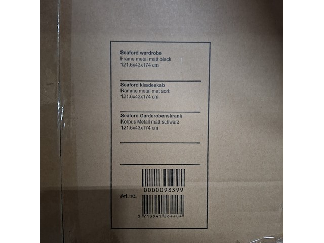 Industrieel kledingrek, actona, seaford - afbeelding 6 van  6