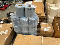 Industrieel poetspapier - patij papierrollen - afbeelding 2 van  4