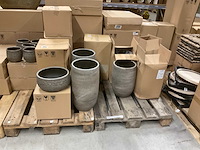 Industrieel wit bloempotten - afbeelding 4 van  13