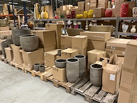 Industrieel wit bloempotten - afbeelding 1 van  13