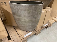 Industrieel wit bloempotten - afbeelding 7 van  13