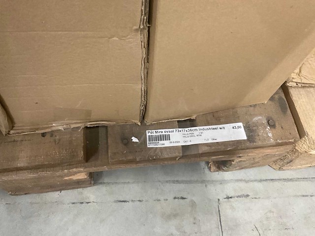 Industrieel wit bloempotten - afbeelding 10 van  13