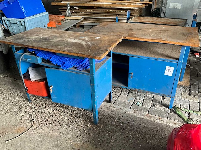 Industriële - werkbanken (3x) - afbeelding 1 van  4
