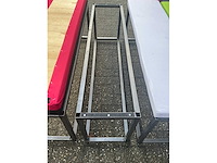 Industriële bank - voorzien van vier gekleurde zittingen (4x) - afbeelding 4 van  16