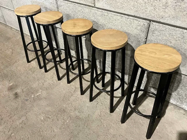 Industriële barkruk (5x) - afbeelding 2 van  4