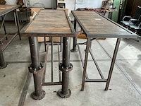 Industriële bartafel (2x) - afbeelding 2 van  5