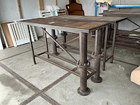 Industriële bartafel (2x) - afbeelding 3 van  5