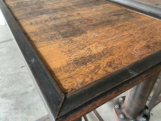 Industriële bartafel (2x) - afbeelding 4 van  5
