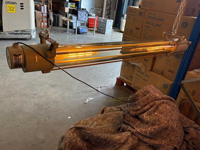 Industriele design hanglamp (2x) - afbeelding 1 van  3