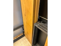 Industriële eikenhouten wandtafel - afbeelding 6 van  11