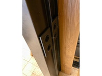 Industriële eikenhouten wandtafel - afbeelding 8 van  11