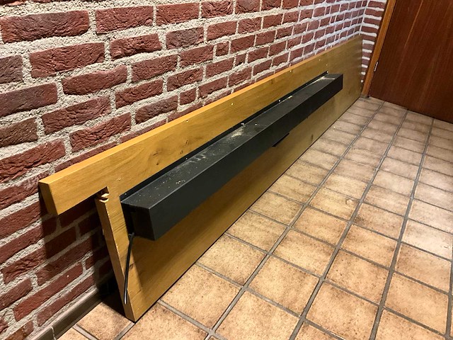 Industriële eikenhouten wandtafel - afbeelding 11 van  11