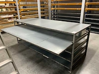 Industriële geconstrueerde tafel (3x) - afbeelding 2 van  4