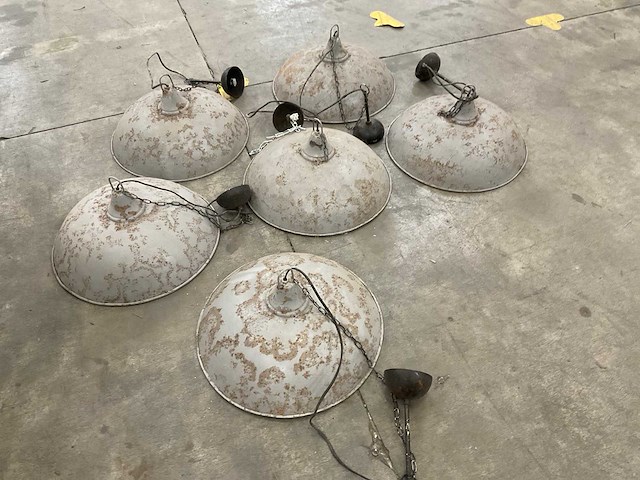 Industriële hanglamp (6x) - afbeelding 1 van  3