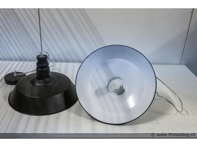 Industriële hanglampen - 2 stuks - afbeelding 1 van  3