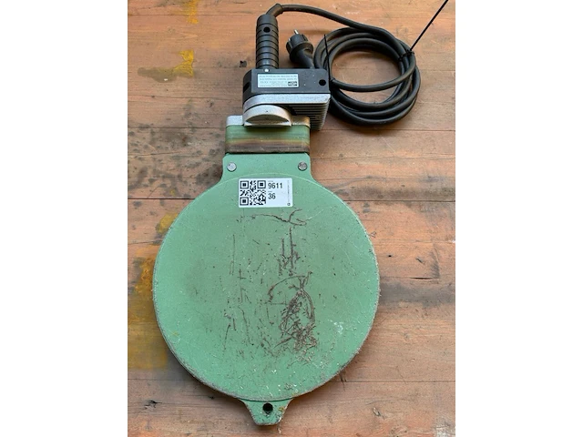 Industriële hijsmagneet, widos, h2000e, groen/grijs, ronde magneetplaat – 230 v - afbeelding 1 van  3